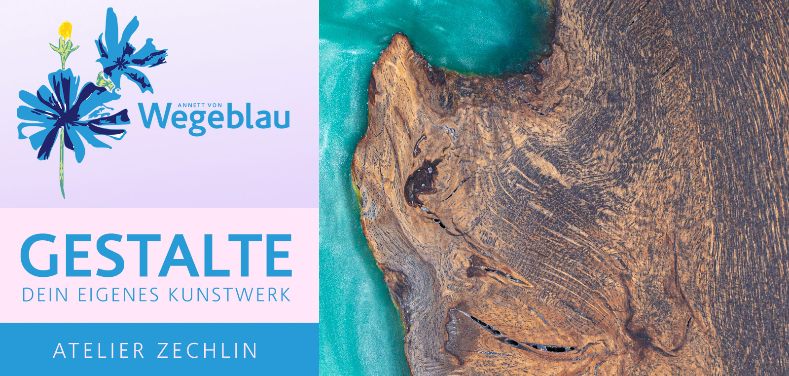 Atelier wegeblau, Workshop, Kunst aus Holz
