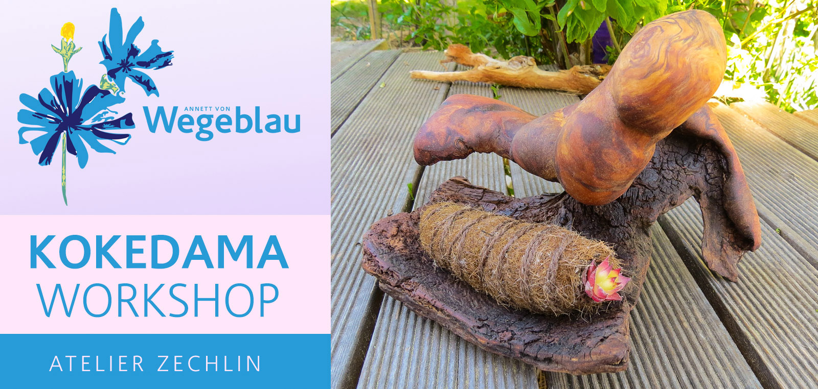 Kokedama, workshop, oderbruch, berandenburg alte baracke, zechin